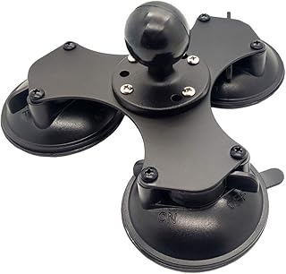 MILISTEN Triple Suction Cup Mount Suction Cup Phone Base 360 Degrees Rotatable Window Mount Car Interior Phone Mount Ball Head Camera Suction Mount Twist Lock Suction Cup Bases