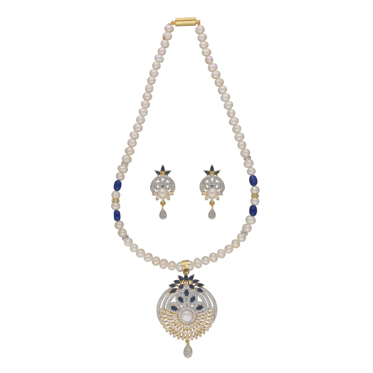 Sri Jagdamba Pearls Dakshita 1 Line Pearl Necklace Set for Women and Girls Necklace to Gift Women & Girls| With Certificate of Authenticity AAA Quality (B0BHZ4LV9Q) Amazon Price History, Amazon Price Tracker