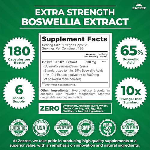 Zazzee Extra Strength Boswellia Extract