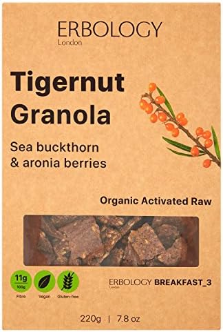 Organic Activated Granola with Sea Buckthorn 7.8 oz (Pack of 3) - Raw - Vegan - Gluten-Free