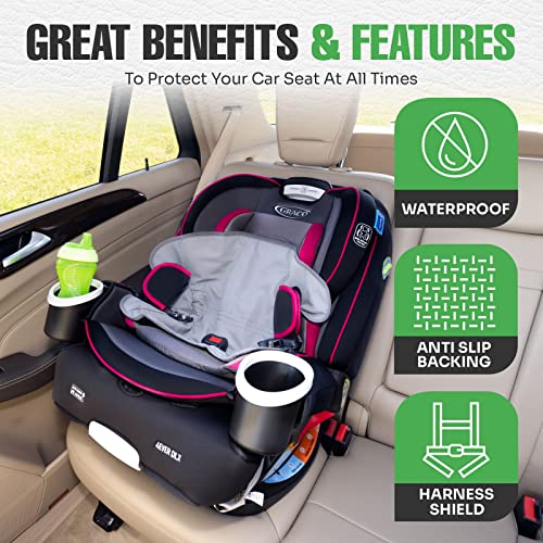 Child Car Seat Saver Waterproof Liner By Lebogner - 100% Leak Free Pad For Baby Stroller, Piddle Pad For Potty Training Toddlers, Car Seat Liner With Anti Slip Vinyl Backing - Image 3