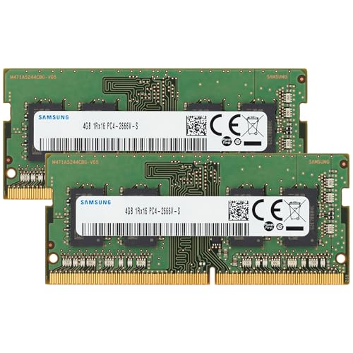 Image of Samsung 8GB (2x4GB) DDR4 2666MHz PC4-21300 (PC4-2666V) CL19 SODIMM 1Rx16 Single Rank 1.2V 260-Pin Laptop, Notebook RAM Memory