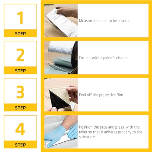 Image of SIKA - Butyl waterproofing tape MultiSeal BT - Weatherproof - Seals out water and draughts - Rubber tape for pipe cracks - 5 cm x 5 m - Silver