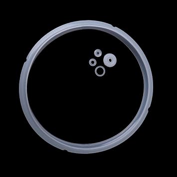 Universal Silicone Gasket for 3-4L/10QT Electric Pressure Cookers - High-Temp Resistant Lid Seal Ring 20cm Inner Diameter, Stainless Steel Cooker Parts