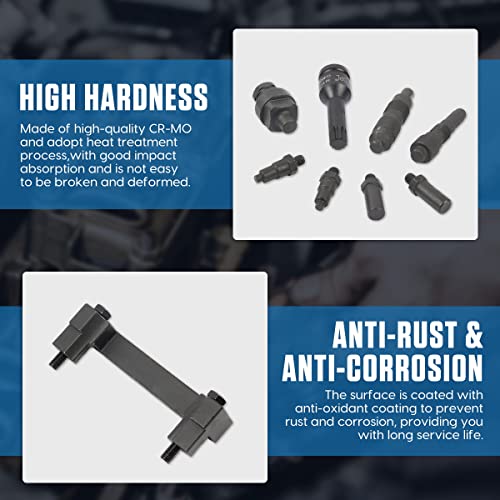 Engine Camshaft Alignment Locking Tool Kit Upgraded Engine Timing Tool Kit Compatible for VW Audi 2.0 2.4 2.8 3.0T 3.2 4.2 5.2 Engine A4 A6 A8 Q5 Q7 R8 High Hardness Engine Timing Belt Tools Kit