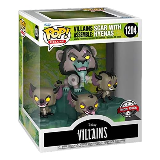 Funko Moments Disney The Lion King Pop! Deluxe Scar with Hyenas Vinyl Figure Hot Topic Exclusive #1204