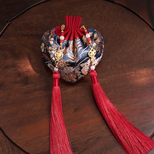 Bolsa Colgante China para Mujeres Estilo Brocado miniatura 3