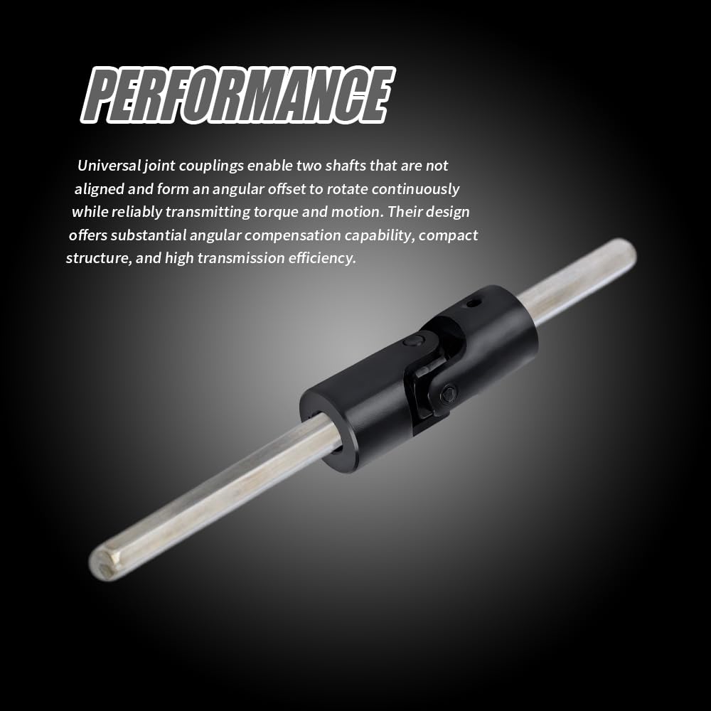 22 mm auf 22 mm Universalgelenkkupplung, D32 L85 mit Keil, drehbare Lenkwellenkupplung aus Kohlenstoffstahl, Motoranschluss für DIY Modell RC Autos und Roboter