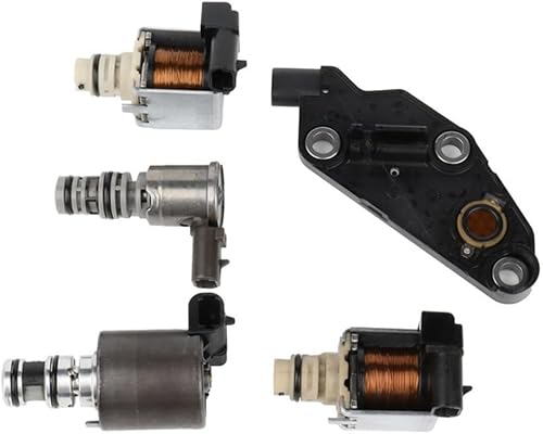 OHGGYQO 4T65E Transmission Solenoid Kit Tcc Shift Epc Up (AluminumsteelironPlastic,Black)