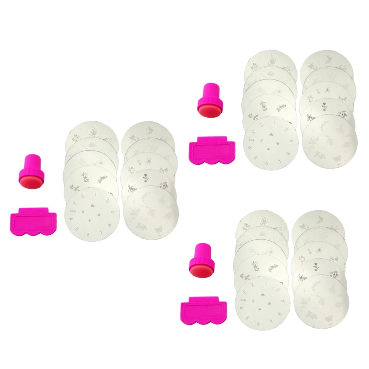FRCOLOR 30 Pezzi Piastra Per Timbro Per Unghie Piastre Per Stampaggio Per Unghie Nail Art Stamper Nail Art Stamping Manicure Decalcomanie Stampa Applique