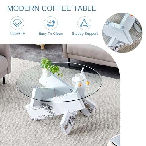 Luxury Marble Coffee Table Modern