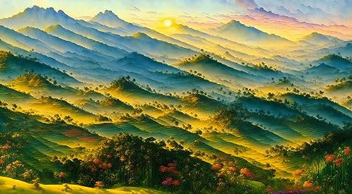 Affiches sur toile paysage tropical pour habiller un grand mur vide 58x90cm