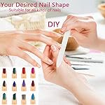 Glass Nail File in Case, Crystal Nail File, Glass Fingernail File, Manicure Nail Care, Gradient Color Czech Glass File, Double-Sided Etched Glass Nail File for Nail Art & Nail Care (Pink-Blue) - Image 4