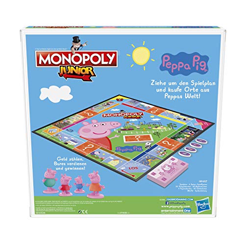 Monopoly Junior: Peppa Pig Edition, Brettspiel für 2 – 4 Spieler, Indoorspiel für Kinder ab 5 Jahren – Bild 7