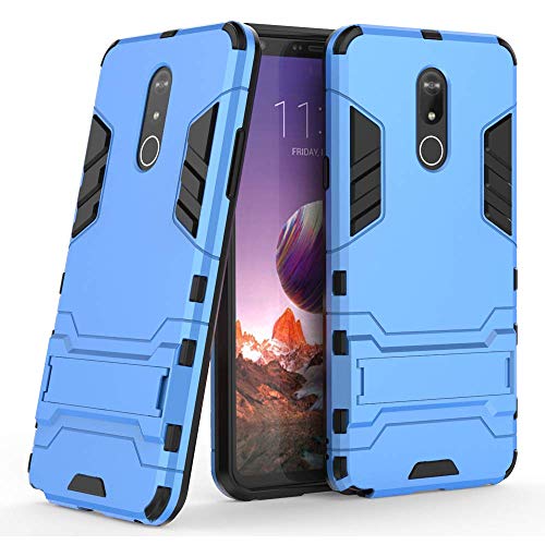 MaiJin Hülle für LG Stylo 5 (6,2 Zoll) 2 in 1 Hybrid Dual Layer Shell Armor Schutzhülle mit Standfunktion Hülle (Blau)