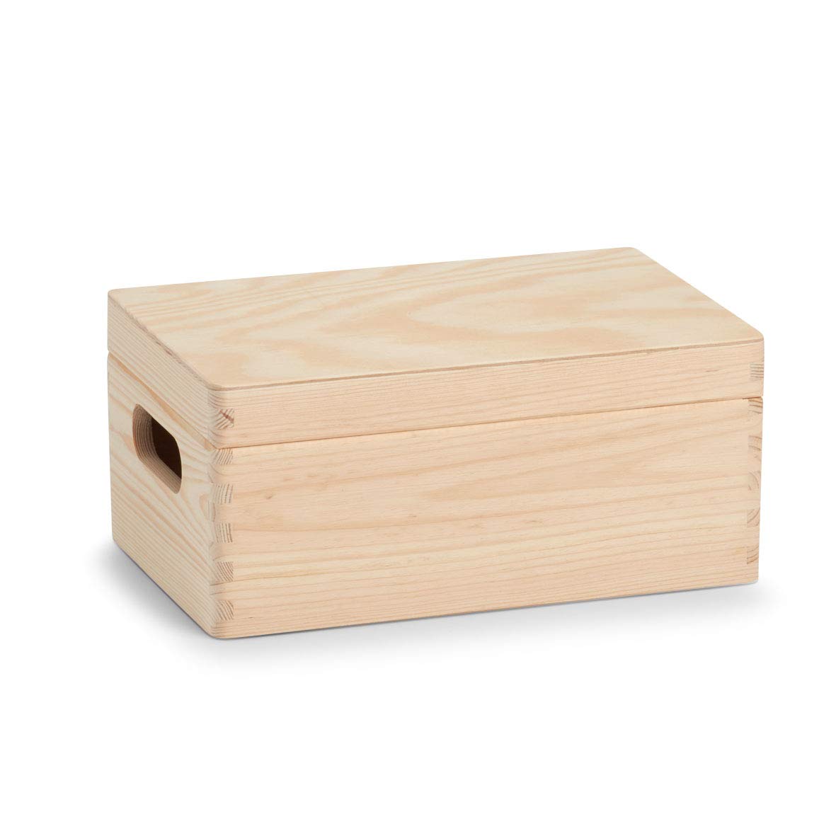 Zeller 13150 Allzweckkiste mit Deckel – 30 x 20 x 15 cm, naturbelassenes Nadelholz