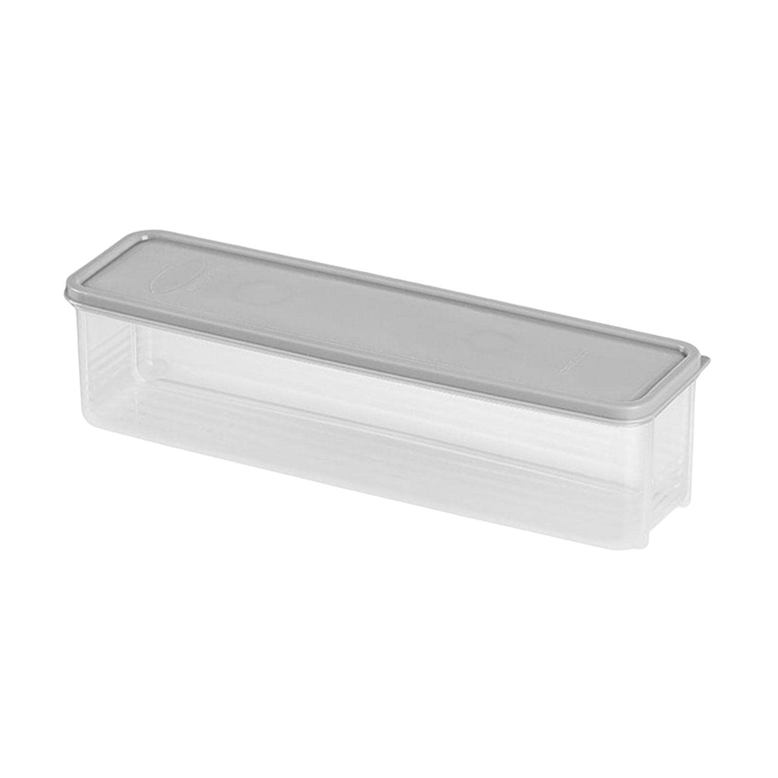 Merishopp Clear Pasta Storage Container Egg Storage Container with Lid for Drawer Gray-image-18