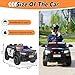 TOBBI Police Car Ride on Electric Car for Kids to Drive Battery Powered Ride-on Toys Cop Cars with Remote Control, Siren, Flashing Lights, Music, Spring Suspension, Carbon Black