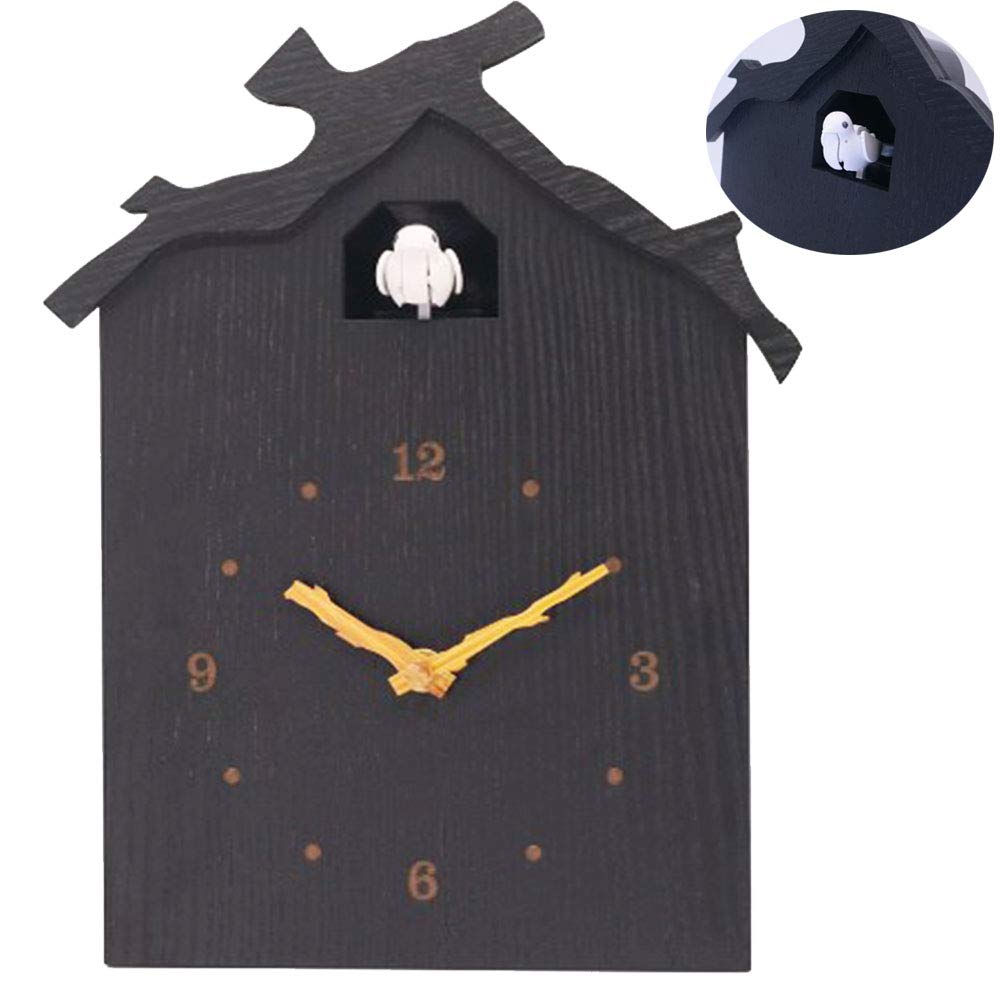 Buy Cuckoo Clock Bird House Black, Modern Cuckoo Clock Natural Bird