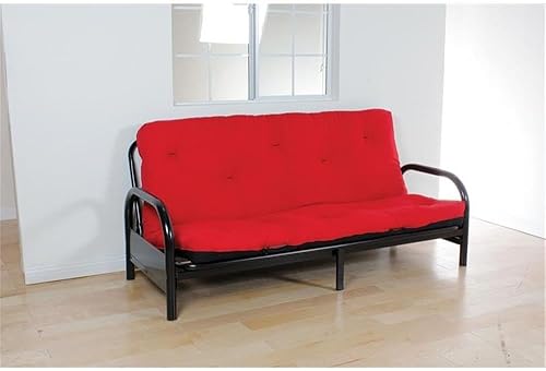Acme Colchón futón Nabila Full en rojo y negro