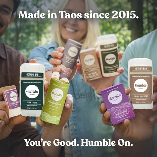 Image of Humble Aluminum-Free Deodorant, Mountain Lavender - 1 Pack | Baking Soda-Free, Clean, Fresh, Natural, Essential Oils, Sensitive Skin, Long-Lasting Odor Control, Cruelty-Free, Men & Women