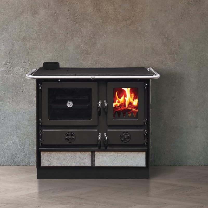 MAGNUM MBS Cast Iron Wood Stove | Left Side Outlet - Beige