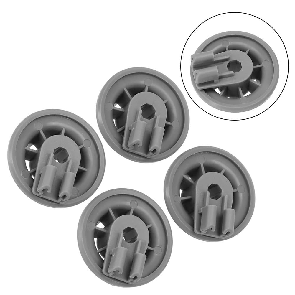 Ruote a rullo per cestello inferiore 611475 165314 00611475, compatibili con Bosch, compatibili con Siemens, ricambi per lavastoviglie domestiche (12 pezzi)