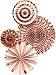 My Mind's Eye Basic Rose Gold Fan Set
