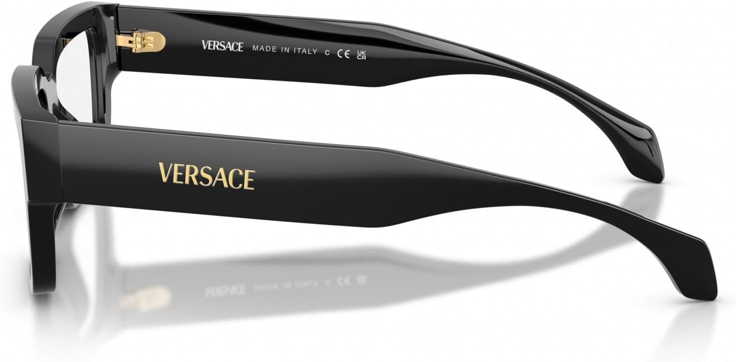 Versace Eyeglasses VE 3374 U GB1 Black Demo Lens