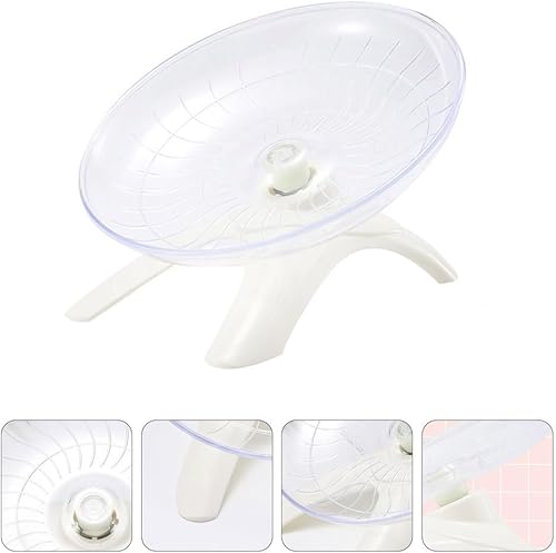 Miniatura 8 de Alipis Rueda de ejercicio de funcionamiento silenciosa de plástico para hámsters, jerbos y chinchillas, color aleatorio