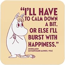 Moomin Happiness Moominsummer Madness Snorkmaide Quote Wooden Single Coaster