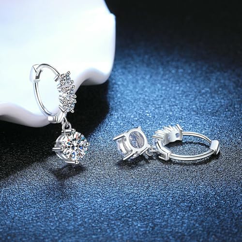 Boucles d'oreilles géométriques en argent sterling de haute joaillerie