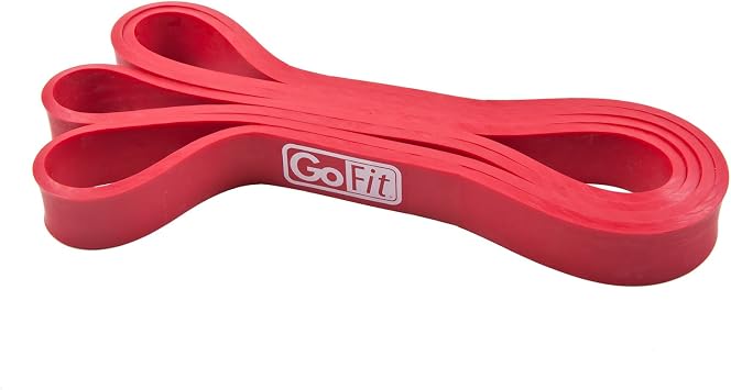 GoFit Wide Super Resistance Bands - Resistance Training Loops, Red, 40-80 lbs., GF-PSB1