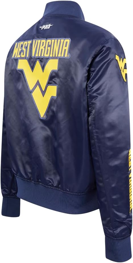 Pro Standard NCAA womens/Female Womens College Classic Essentials Ribbed Satin Jacket