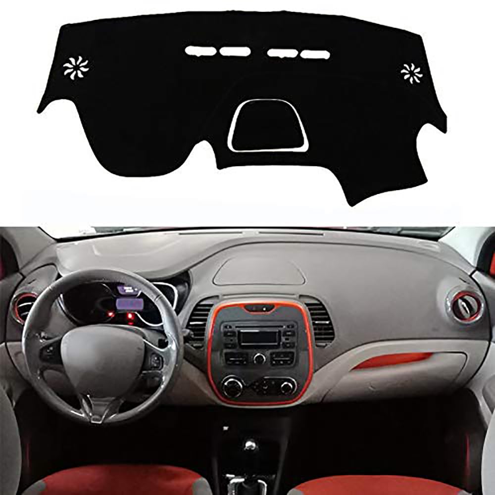 Parasole Cruscotto Per Renault Captur Kaptur 2013-2019 - Antiriflesso, Antiscivolo, Protezione Solare