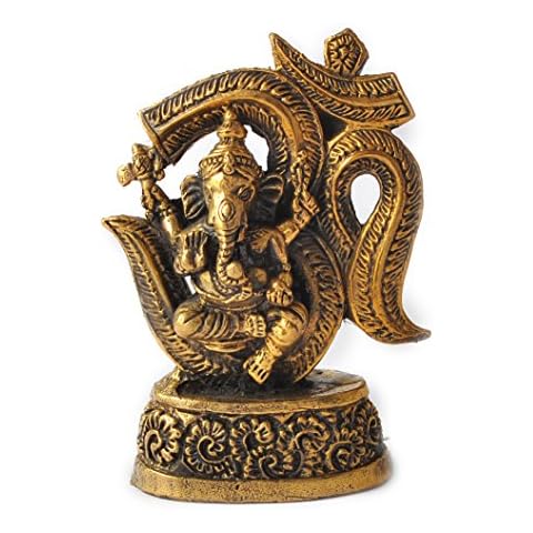 Vietguild's Ganesh Om Symbol Bronze Figurine Statue Amulet Cover