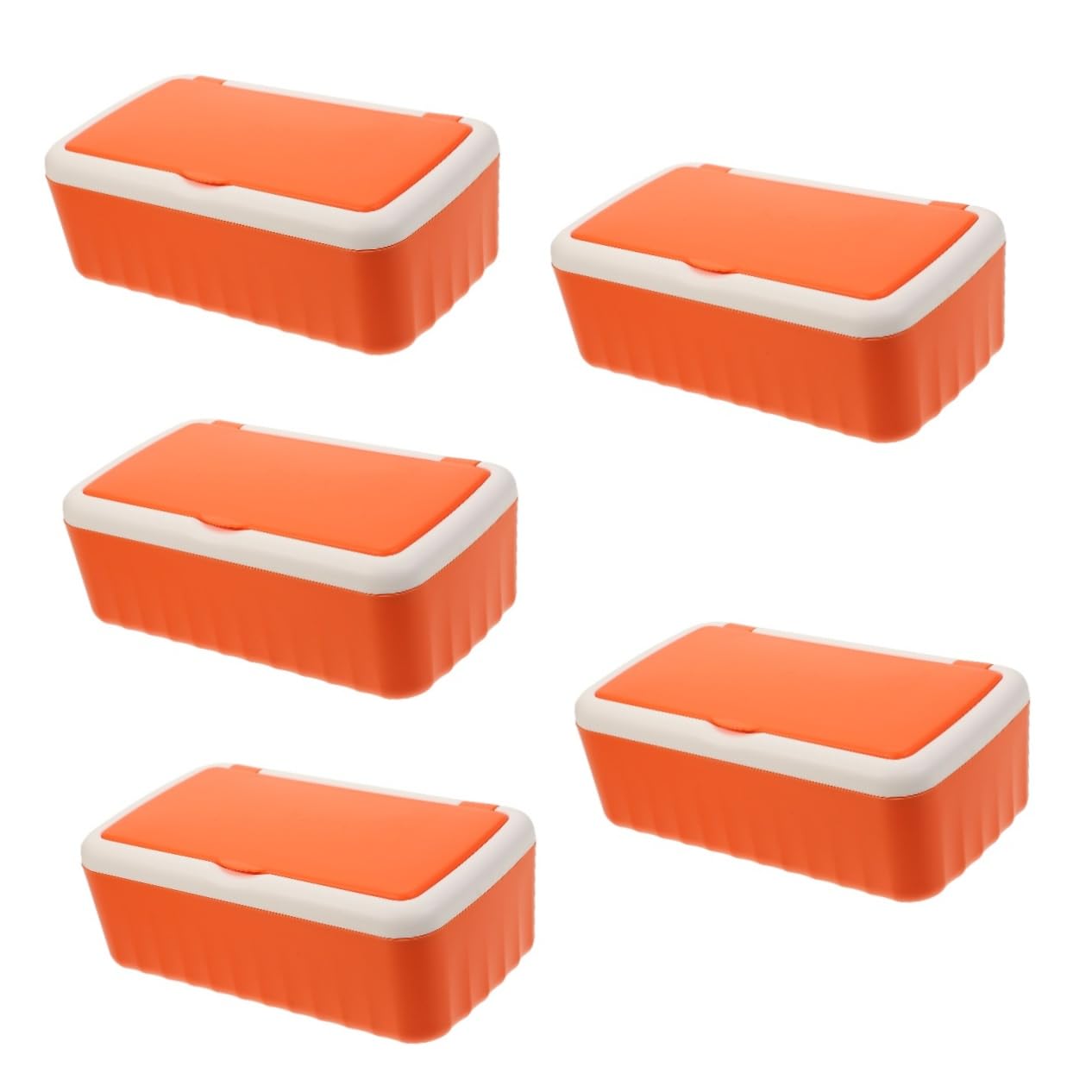 Boîte à lingettes humides rechargeable avec couvercle - Boîte à lingettes réutilisable - Porte-lingettes humides - Pour la maison et les déplacements - Mallette de rangement en polypropylène