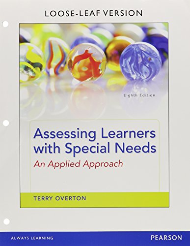 Assessing Learners with Special Needs: An Applied Approach