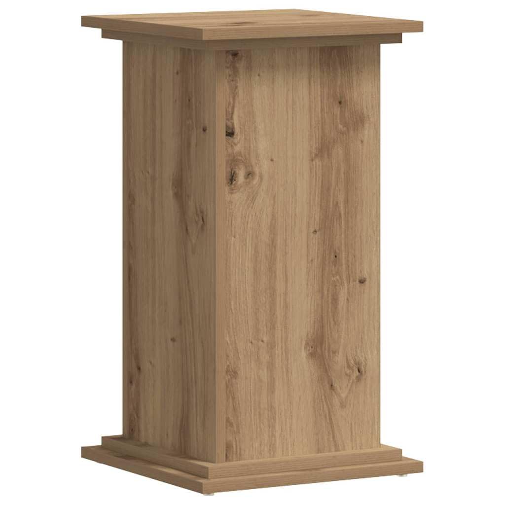 vidaXL Soportes de Planta Madera ingeniería Roble artisian 33x33x60 cm, Soporte de Flor, Soporte de Maceta, Soporte de Planta de casa