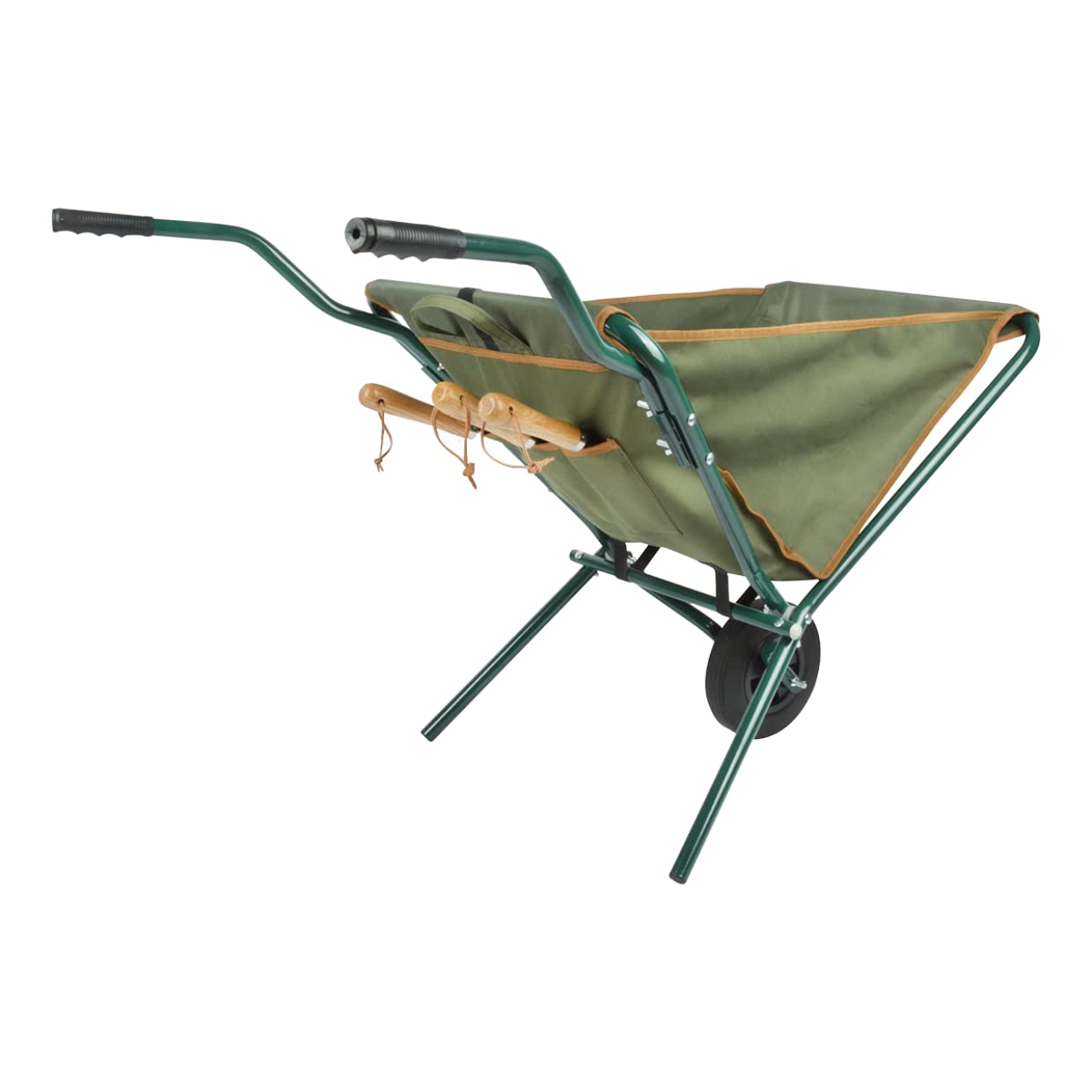 Esschert Design Folding Wheelbarrow Green Garden Trolley Cart Transport GT138