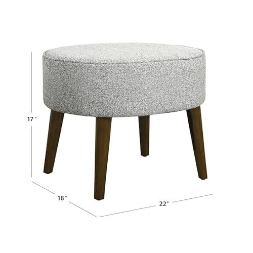 Homepop K7478-F2232 Ottoman, Ash Grey #TOP2