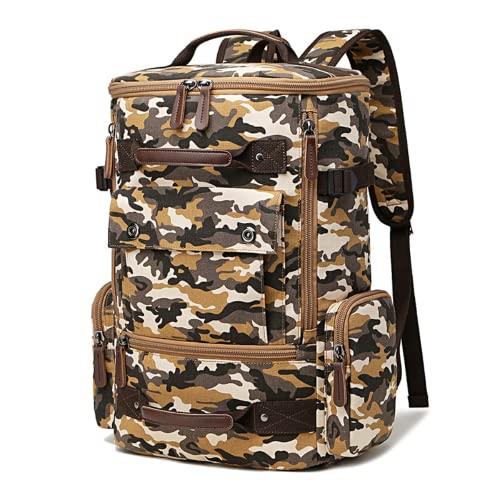 Sac à dos en toile durable et imperméable aux finitions soignées pour voyage