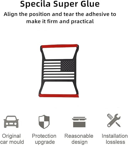 Miniatura 3 de Protector de luz trasera con estilo de bandera de Estados Unidos (luces LED) para Jeep Wrangler JL JLU 2018-2023 (bandera de EE. UU.)