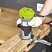 DEWINNER Electric Router Tool, 710W 10000-32000 RPM 6 Variable Speed Wood Router for Woodworking with 3 Clamps and 5 Router Tool Bits