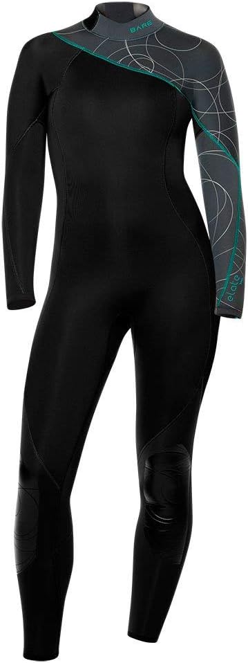 BARE 3/2MM Women's Elate Full Wetsuit | Comfortable high Stretch Neoprene Material | Long Sleeve | Great for All Watersports, Scuba Diving and Snorkeling