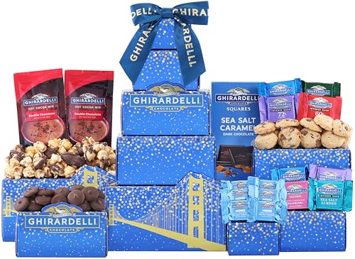 Wine Country Gift Baskets The Ghirardelli Dark Chocolate Tower
