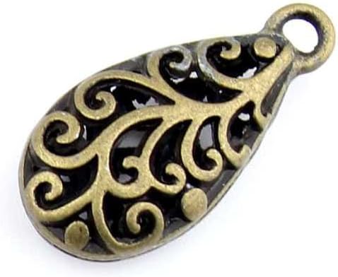Bisutería bronce antiguo colgantes fl2722hueco gota Craft un montón reparación suministros