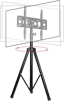 Portable Tripod TV Stand, Height Adjustable Display Floor TV Stand Mount, Fits 32-55Inch Led, LCD, OLED Flat&Curved TVs Beautiful Scenery