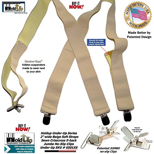 Tirantes para hombre en X Holdup con clips de metal antideslizantes 6