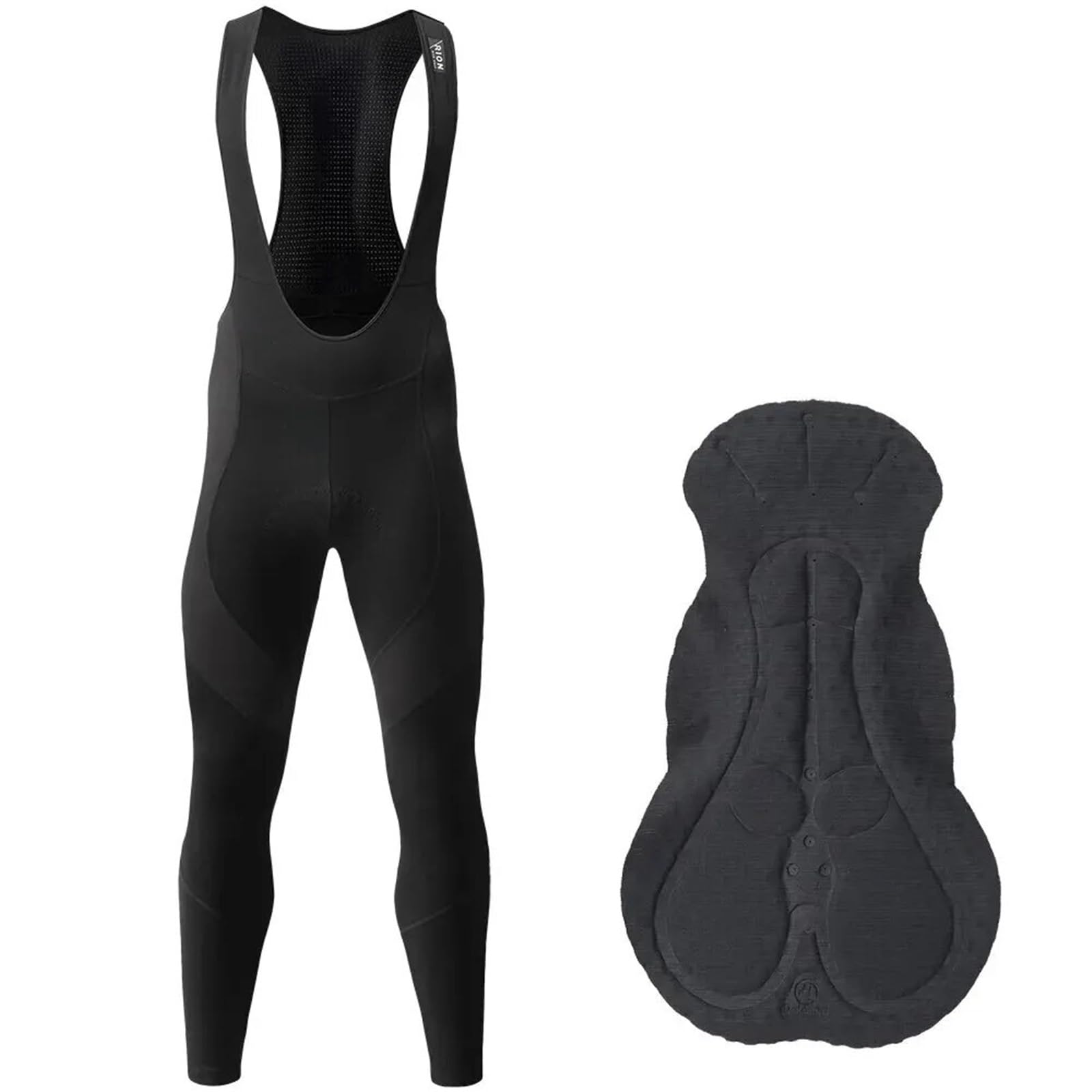 Pantalón largo con peto ciclista Pantalones largos con pechera for ciclismo de invierno, mallas for bicicleta de montaña, pantalones transpirables con almohadilla de Gel, pantalones profesionales de l